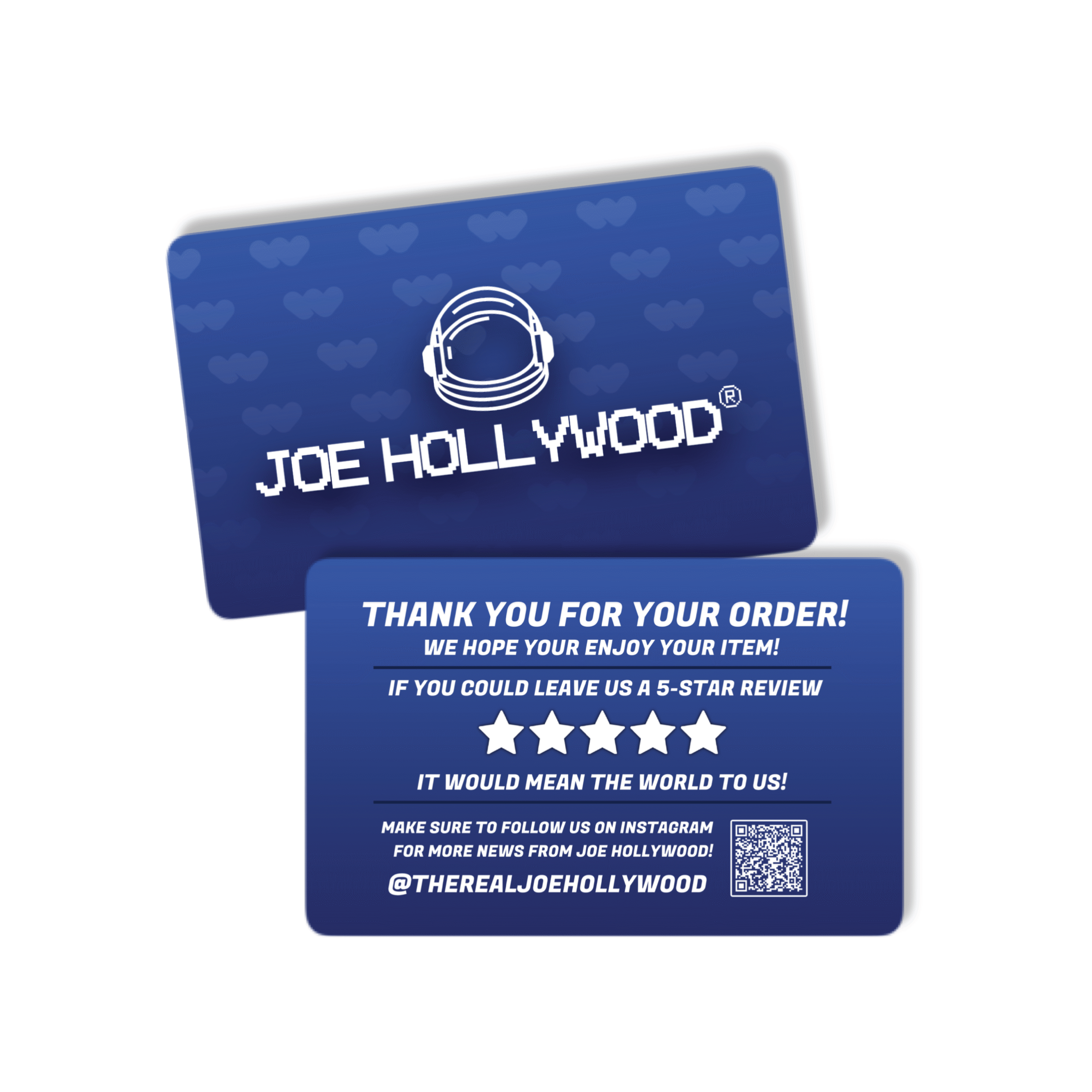 Thank You Cards - Joe Hollywood